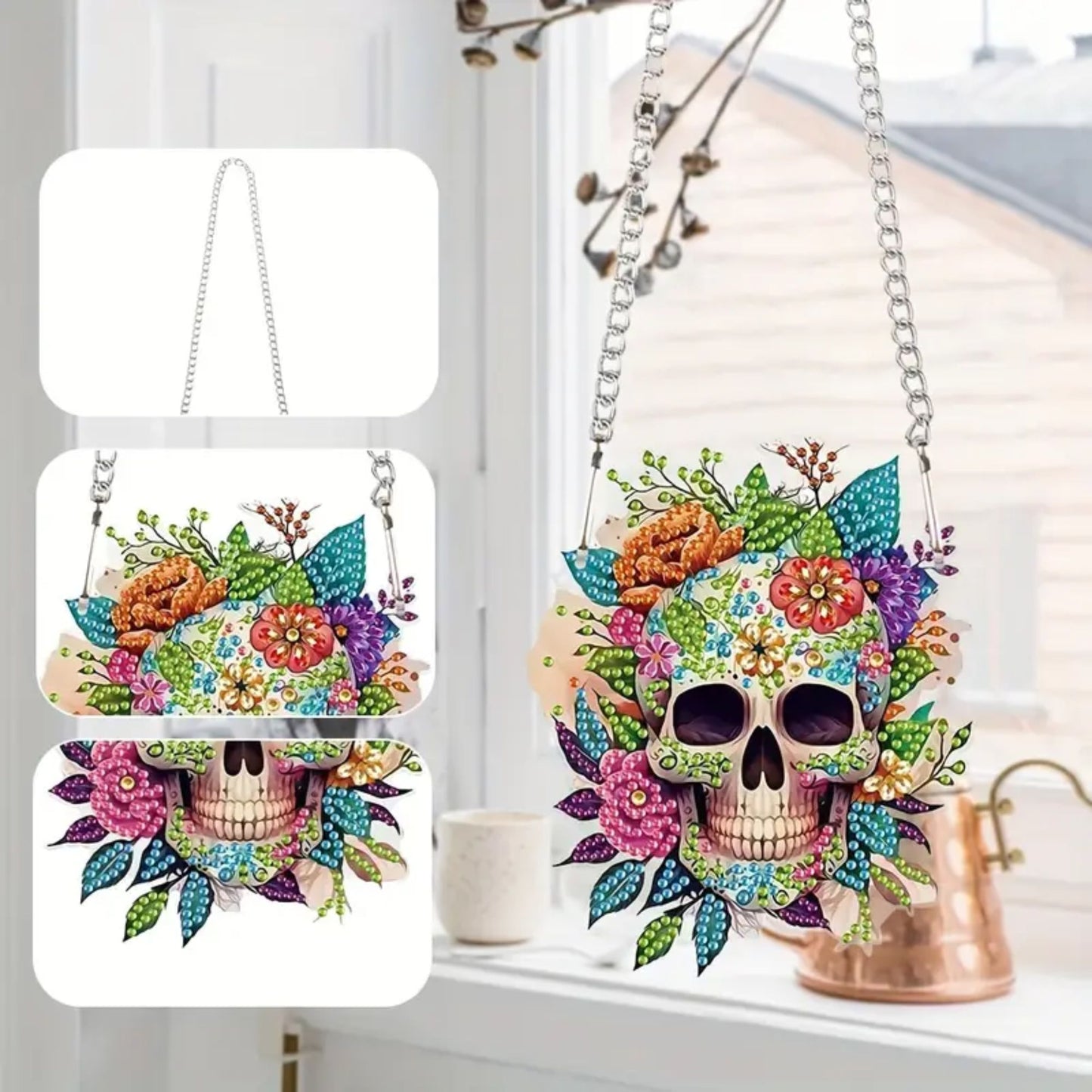 Skull Diamond Art Acrylic Hanging