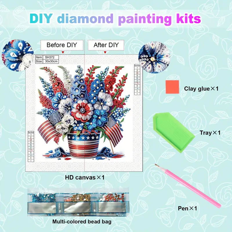 Patriotic Flower Bouquet Partial