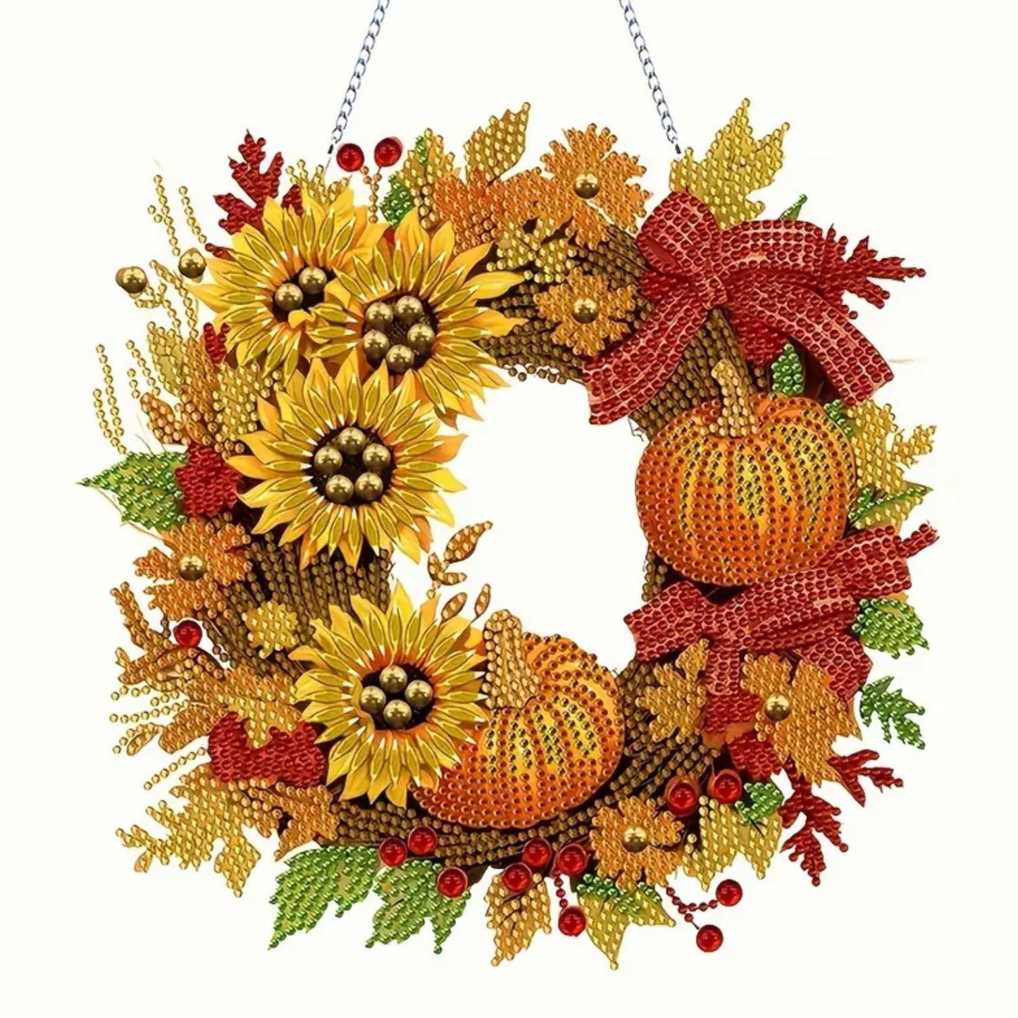 Autumn Pumpkin Wreath