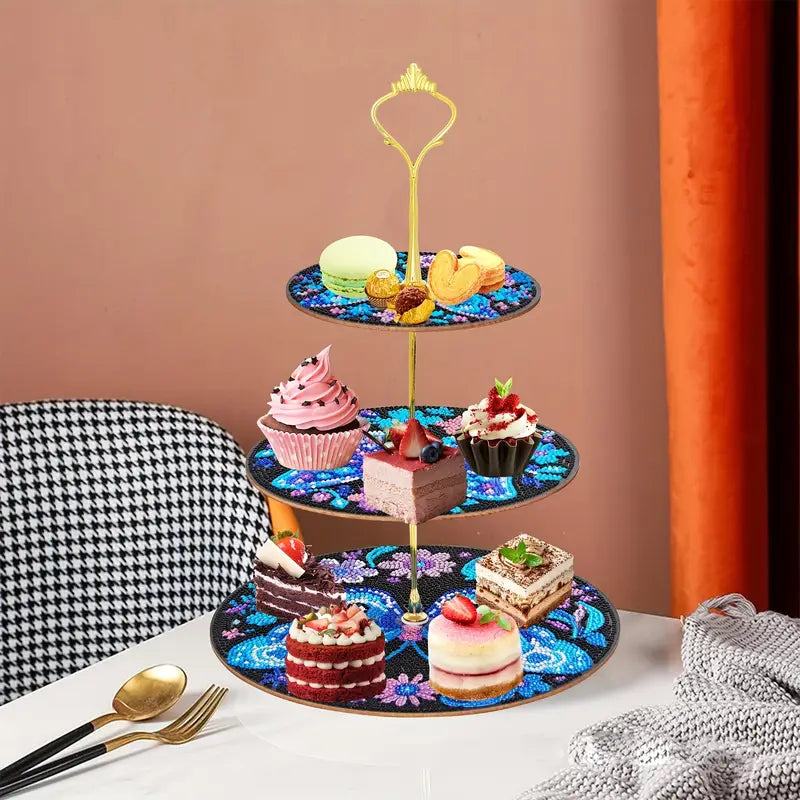 Butterfly Garden 3-Tier Tray
