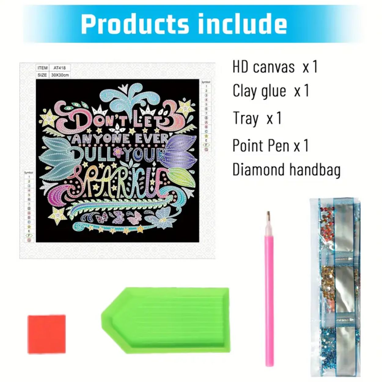 Partial Diamond Art Sparkle