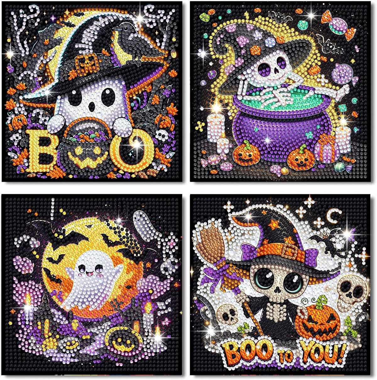 Spooky Sparkle Halloween Kits (Set of 4)