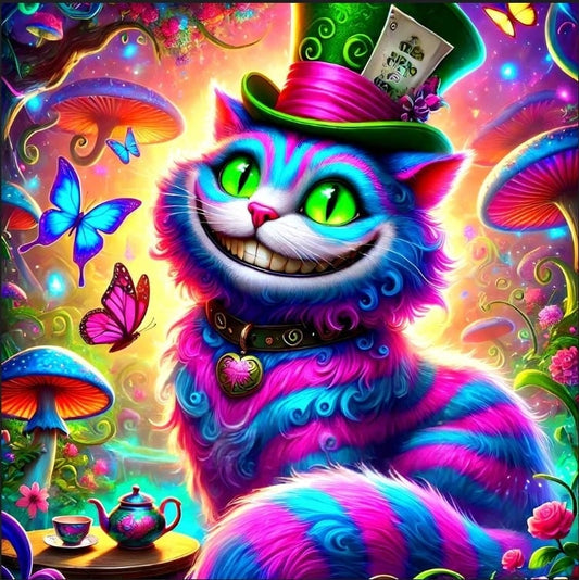 Cheshire neon cat