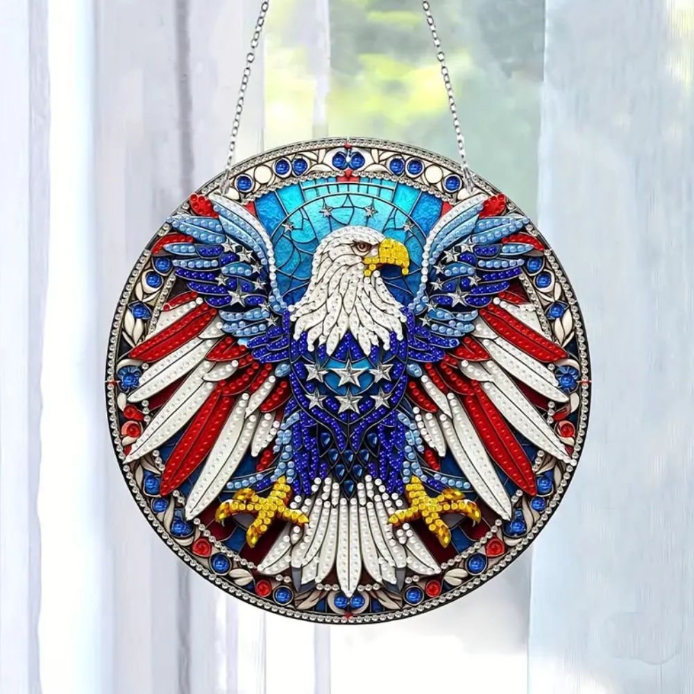 Patriotic Eagle Hanging Diamond Art Kit
