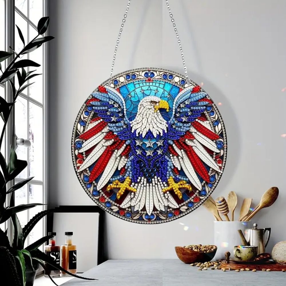 Patriotic Eagle Hanging Diamond Art Kit