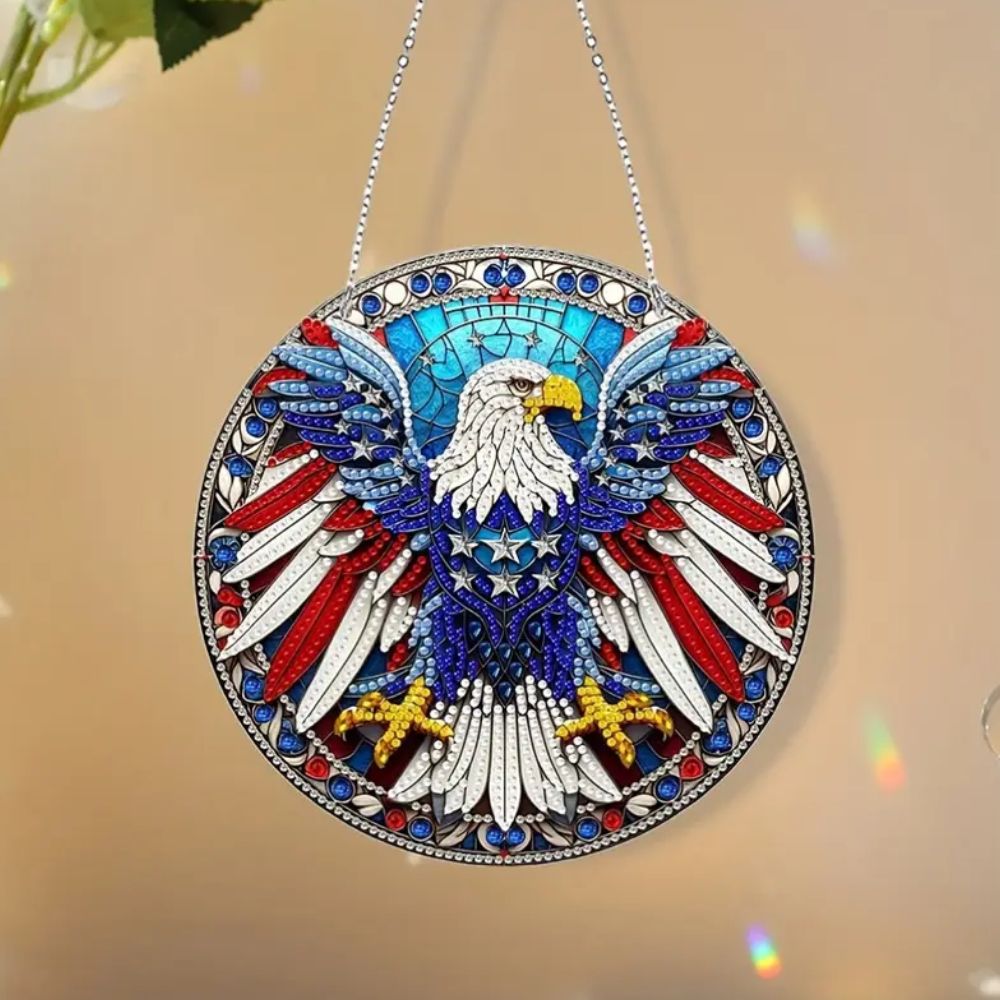 Patriotic Eagle Hanging Diamond Art Kit