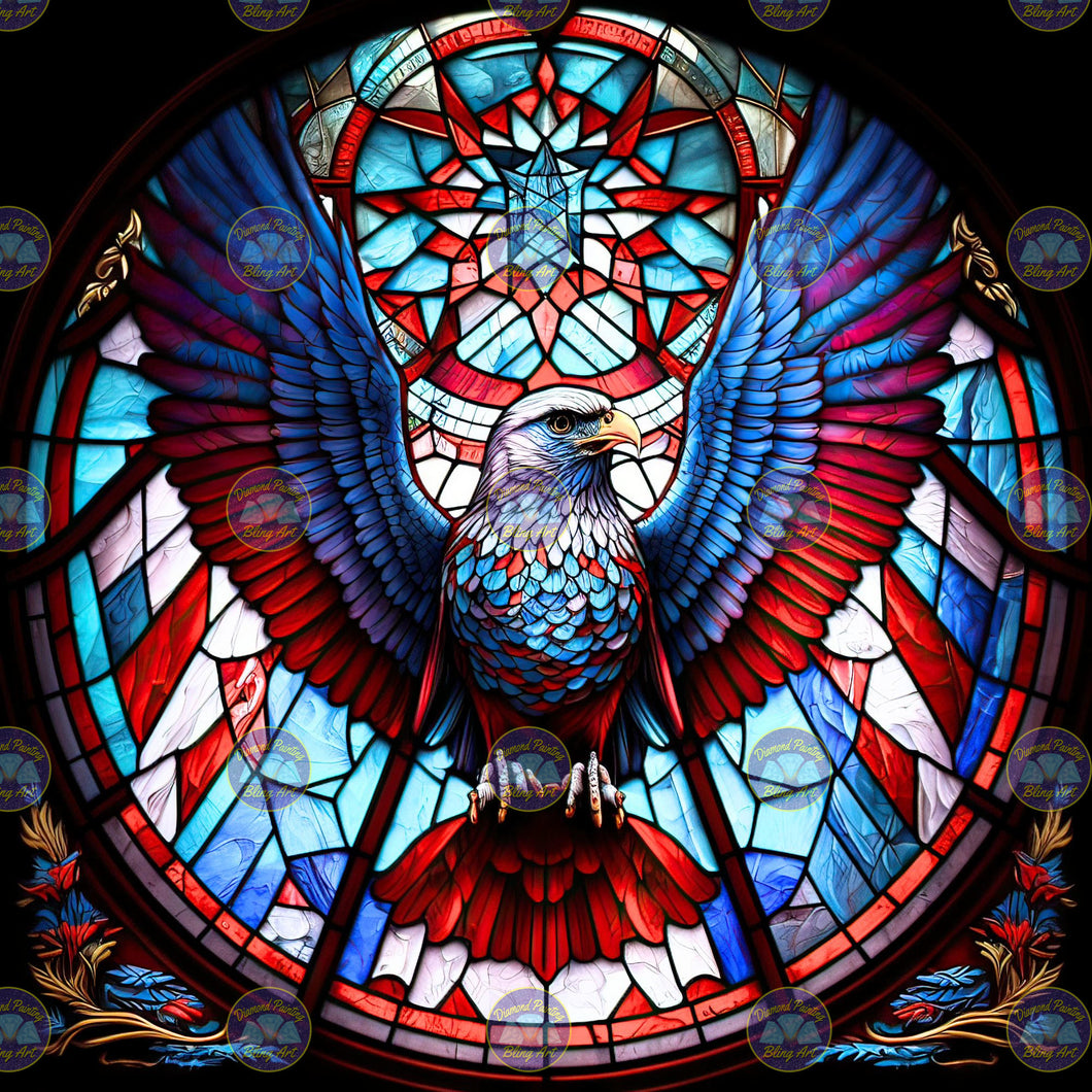 American Eagle Stain Glass
