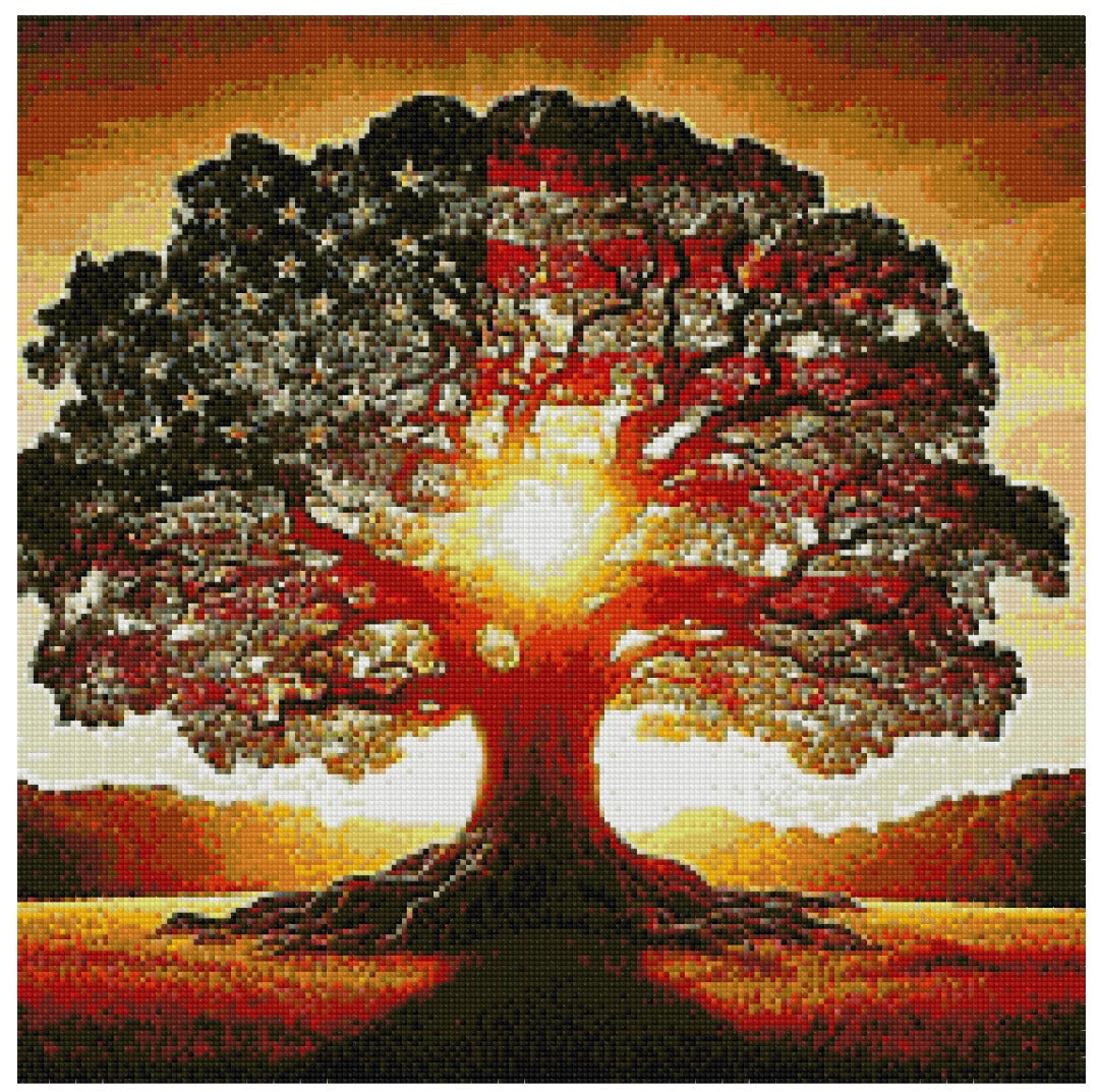 Patriotic American Flag Tree