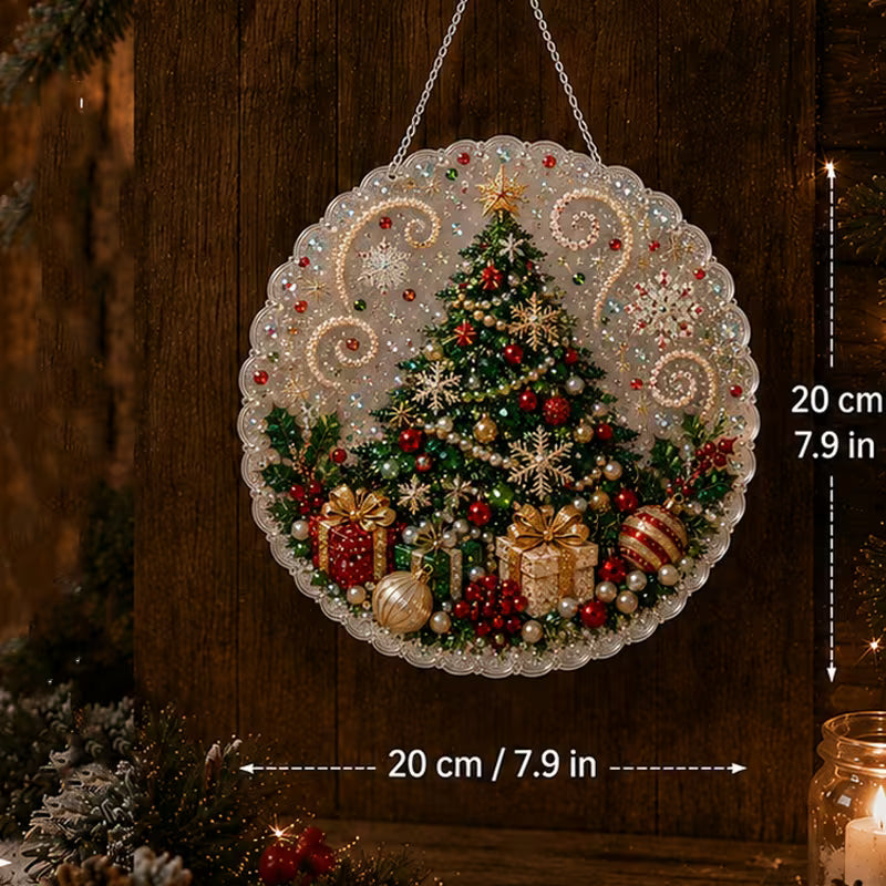 Holiday Elegance Crystal & Pearl Hanging