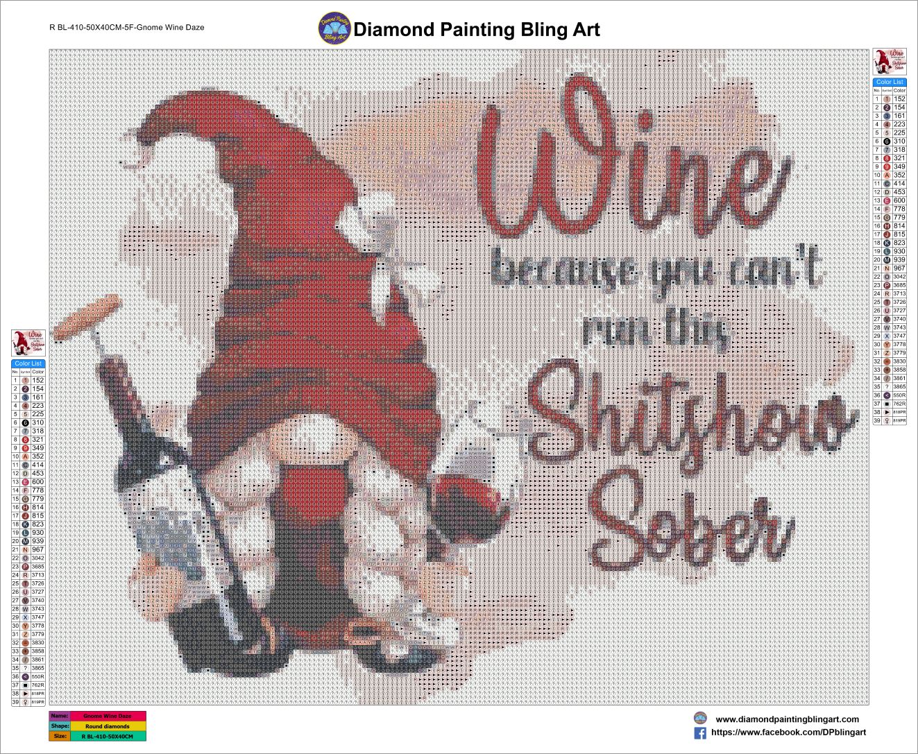 RBL-410-50X40CM-5F-GnomeWineDaze