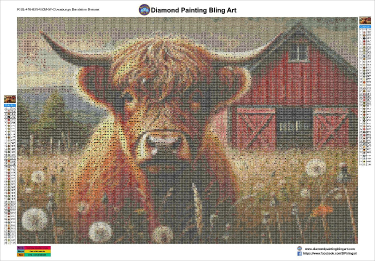 RBL-416-60X40CM-5F-CowabungaDandelionDreams