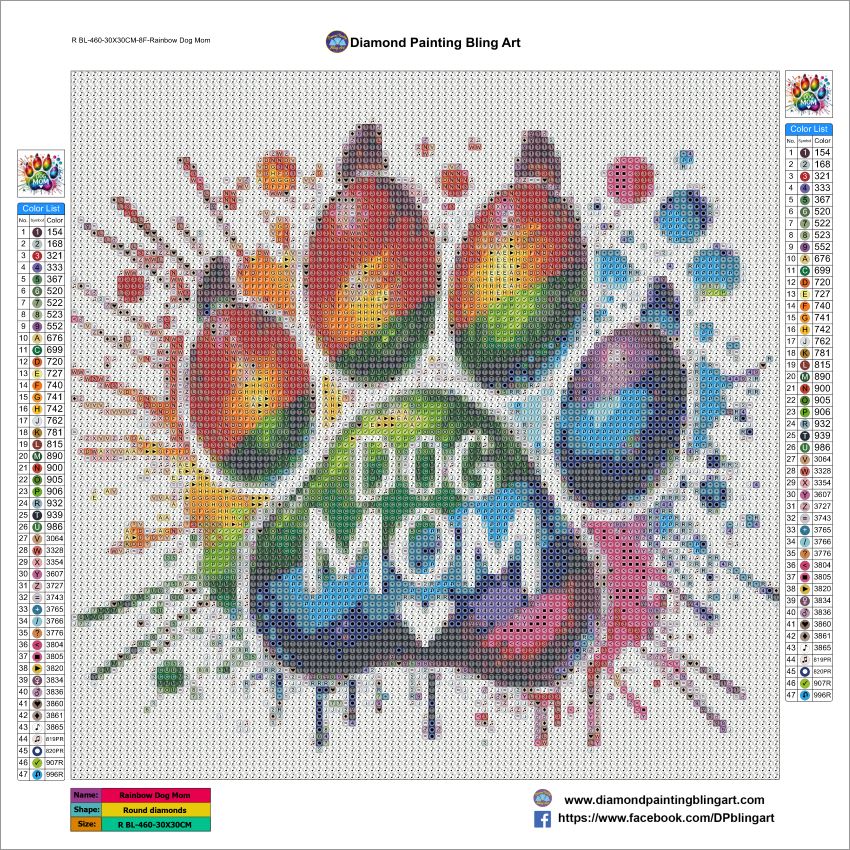Rainbow Dog Mom