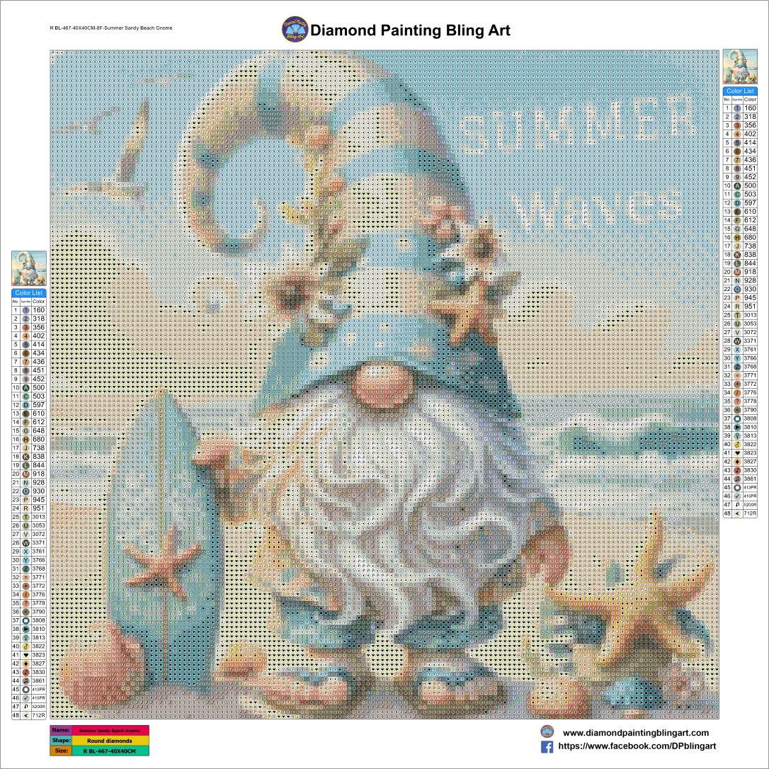 Summer Sandy Beach Gnome