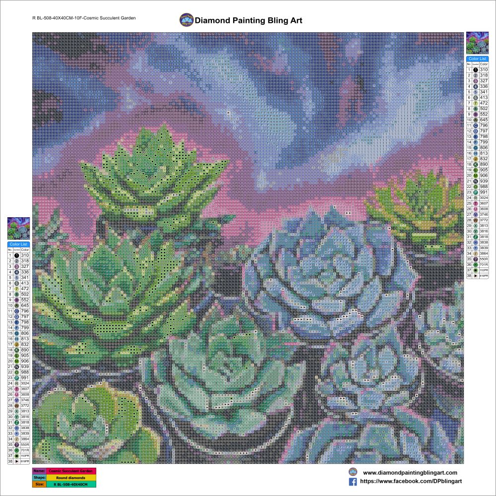 Cosmic Succulent Garden