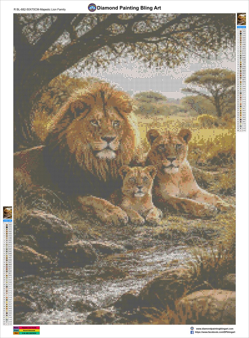 Majestic Lion Family