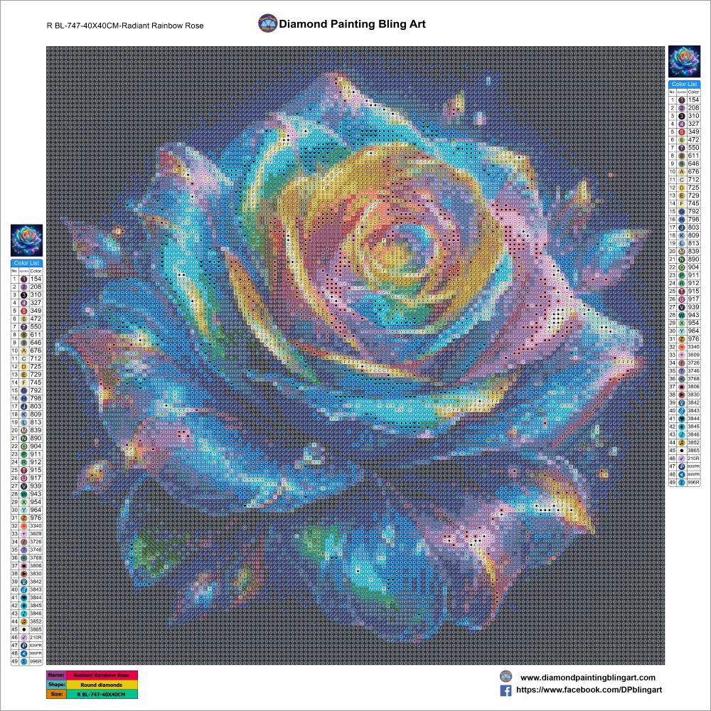 Radiant Rainbow Rose