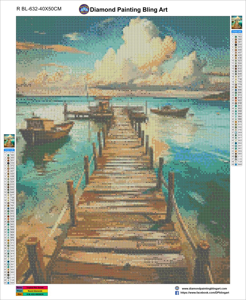 Tropical Pier Sunset