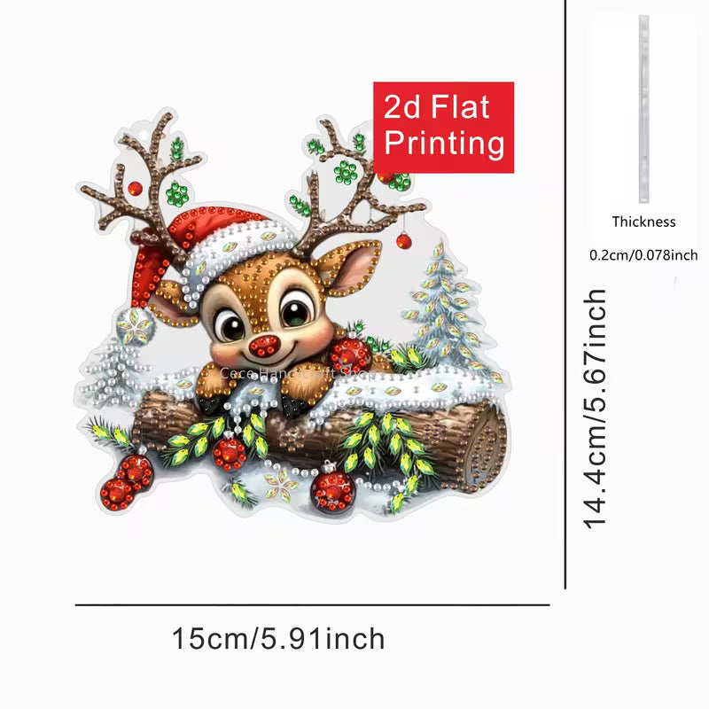 Festive Reindeer Sun Catcher