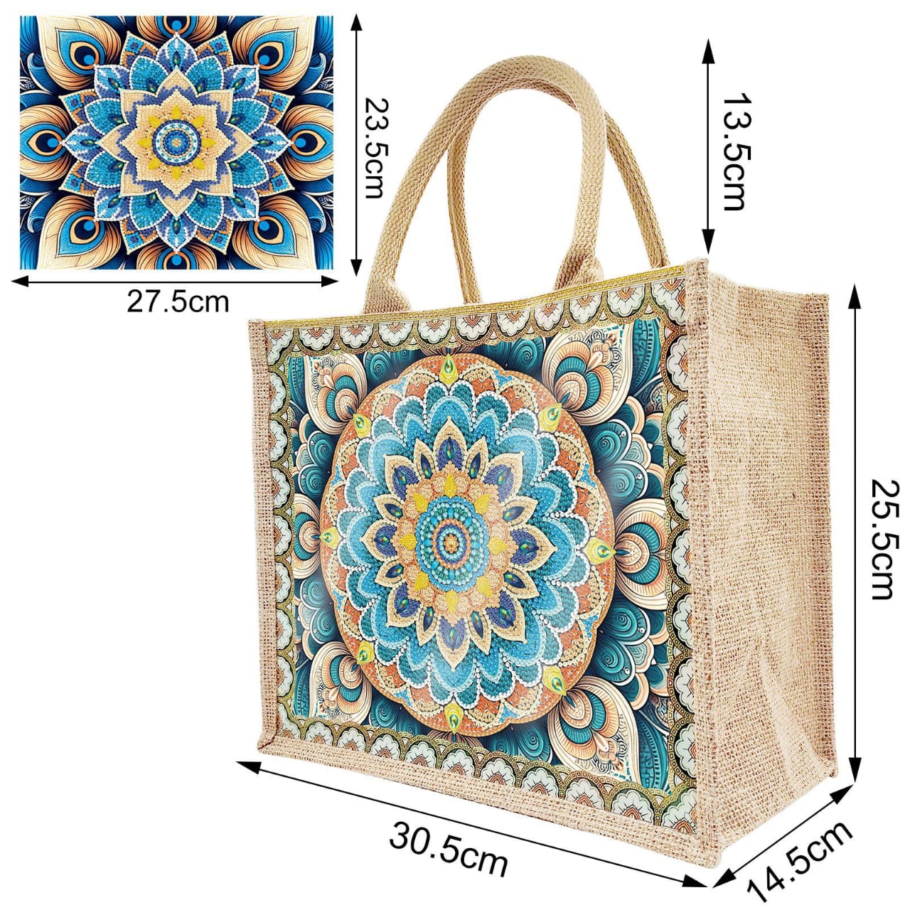 Linen Waterproof Handbag/Tote