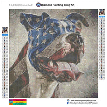 Load image into Gallery viewer, American Dog - Diamond Painting Bling Art
