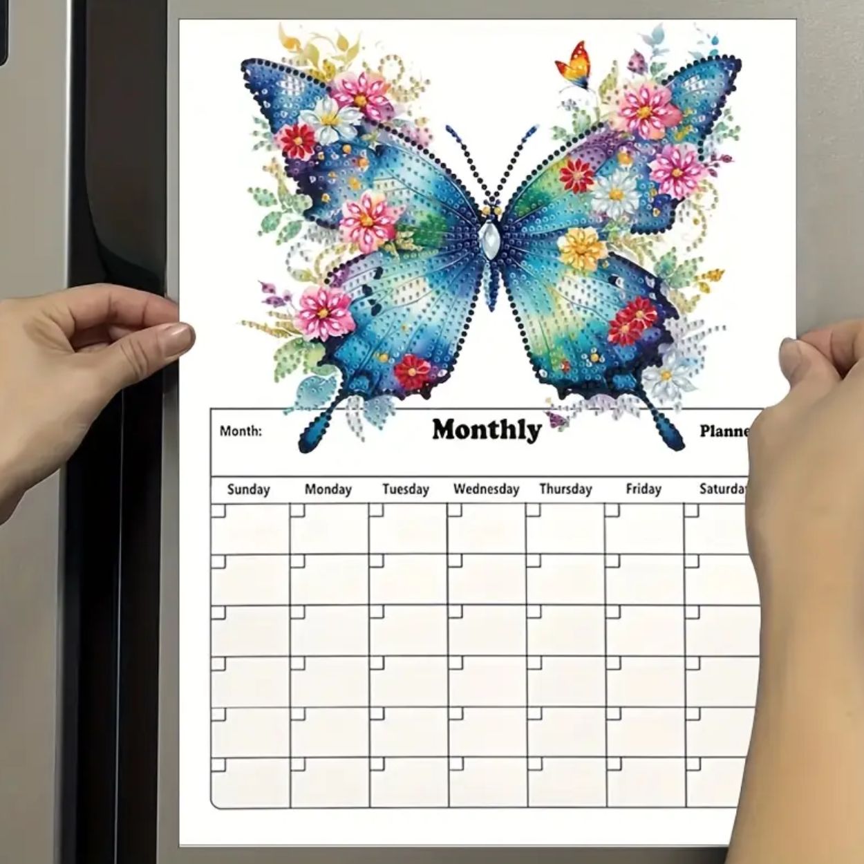 Monthly Magnetic Calendar- Butterfly