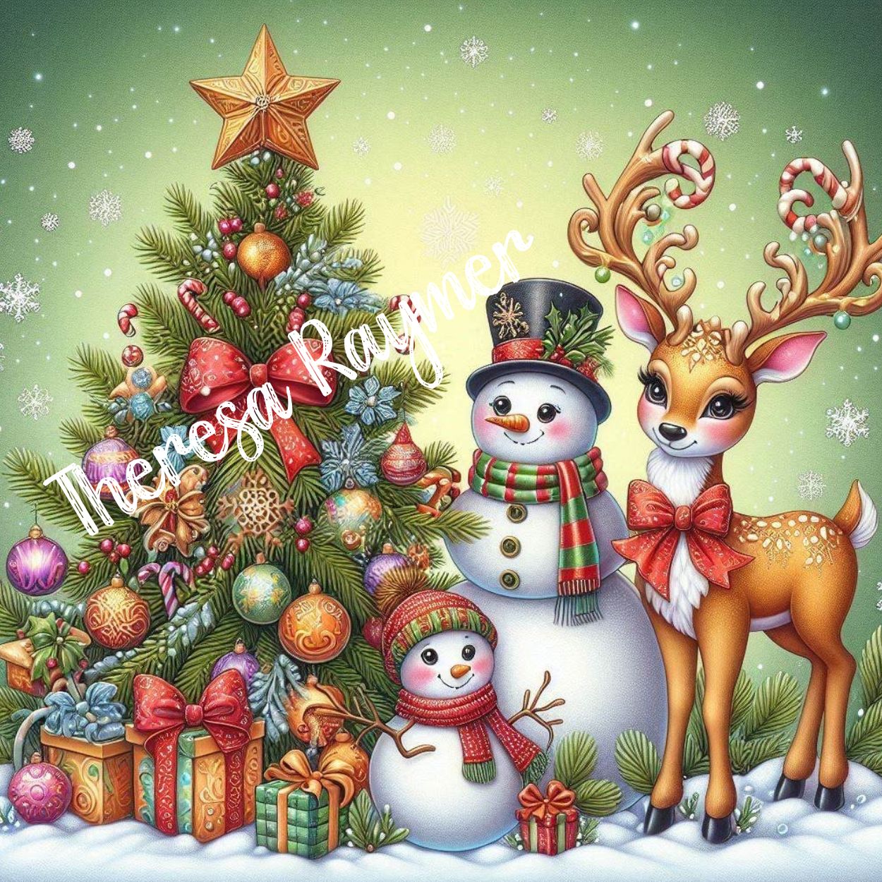 Christmas Friends by Theresa Raymer - Diamond Painting Bling Art