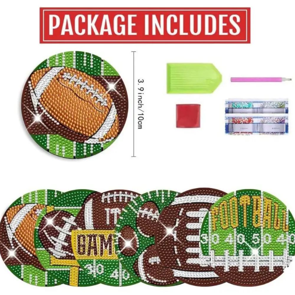 Football Coaster Set