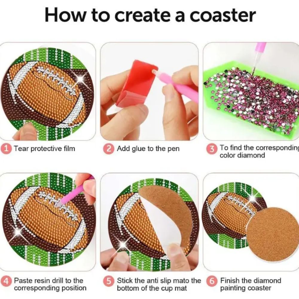 Football Coaster Set