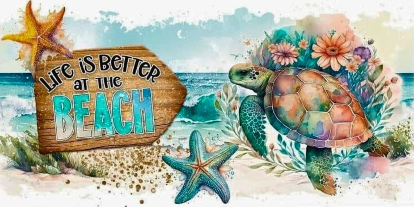 Life is Better at the Beach - Diamond Painting Bling Art