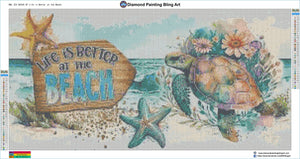 Life is Better at the Beach - Diamond Painting Bling Art