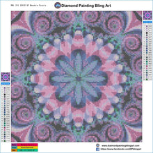 Load image into Gallery viewer, Mandala Purple - Diamond Painting Bling Art
