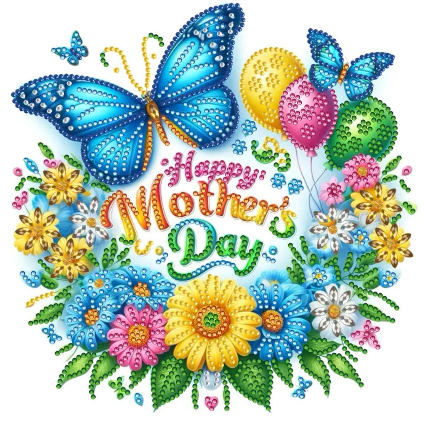 Partial Diamond Art Mother's Day