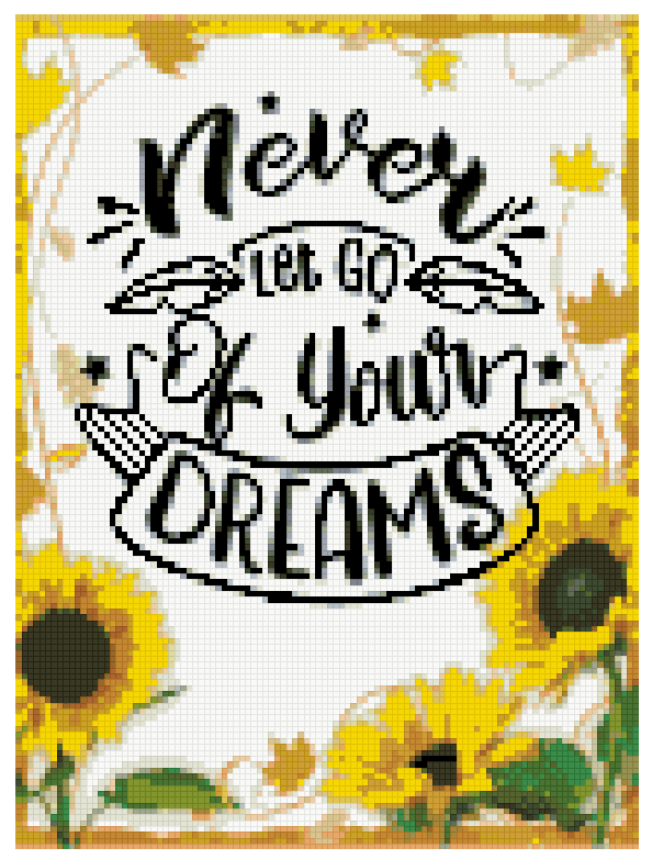 Never Let Go of Your Dreams - Diamond Painting Bling Art