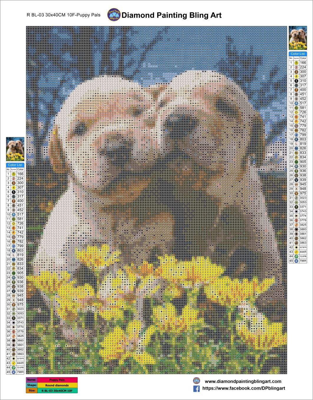 Puppy Pals - Diamond Painting Bling Art