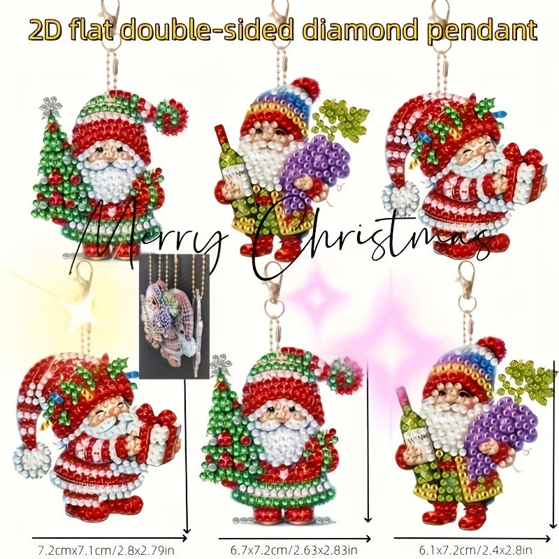 Festive Santa Key Chains