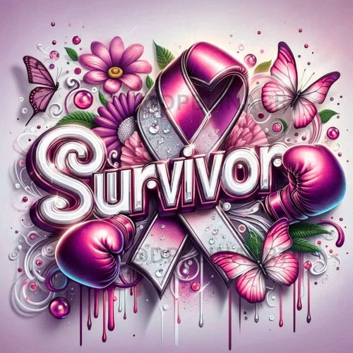 Survivor - Pink - Diamond Painting Bling Art