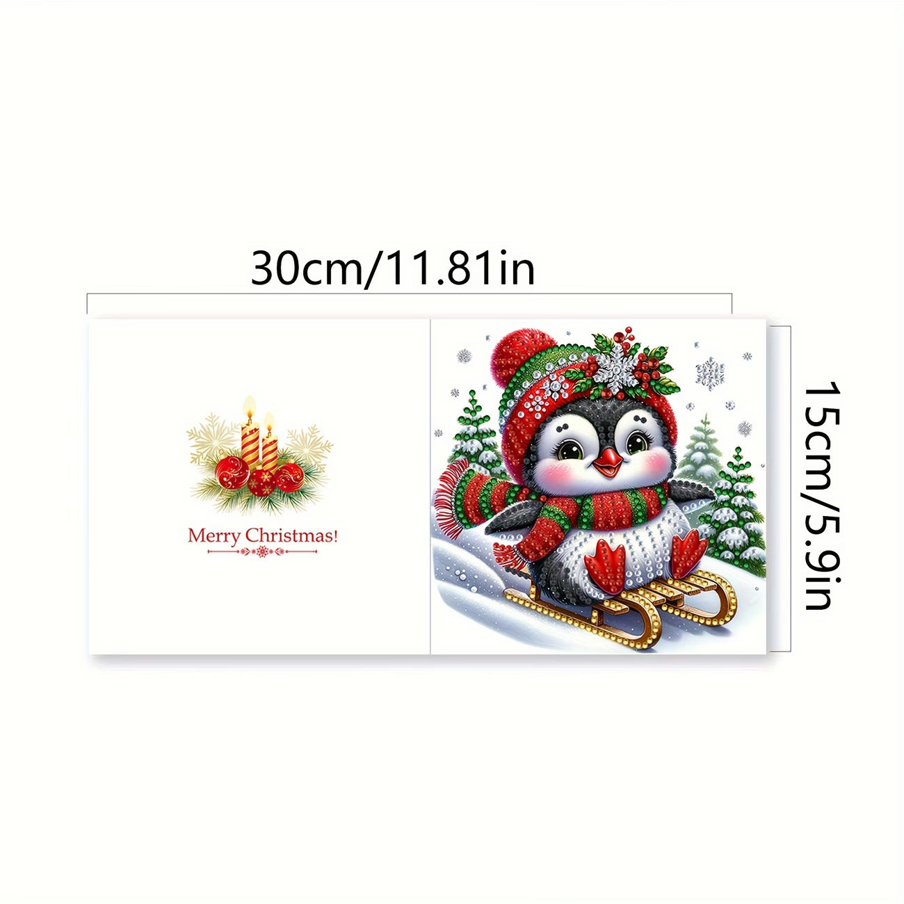 Whimsical Winter Friends DIY Christmas Cards (12-Pack)