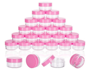 Acrylic Jars for Wax or Drills- pink