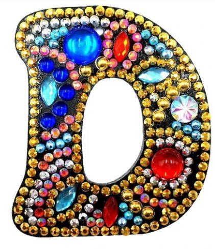 Alphabet Letter Key Chains - Diamond Painting Bling Art