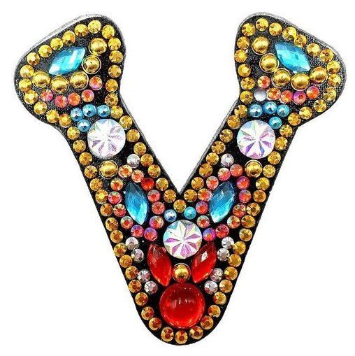 Alphabet Letter Key Chains - Diamond Painting Bling Art