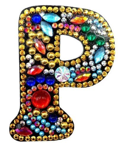 Alphabet Letter Key Chains - Diamond Painting Bling Art