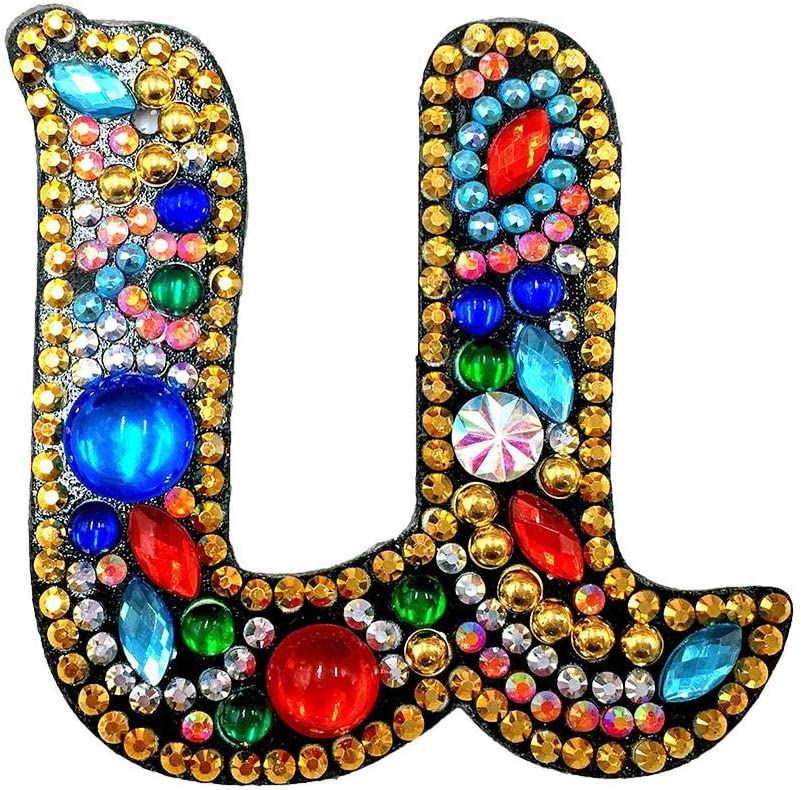 Alphabet Letter Key Chains - Diamond Painting Bling Art