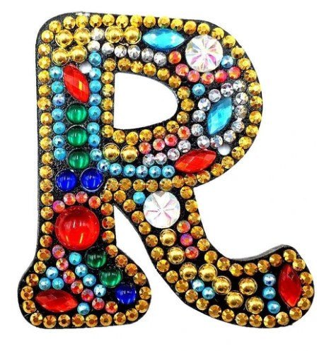 Alphabet Letter Key Chains - Diamond Painting Bling Art