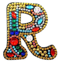 Load image into Gallery viewer, Alphabet Letter Key Chains - Diamond Painting Bling Art
