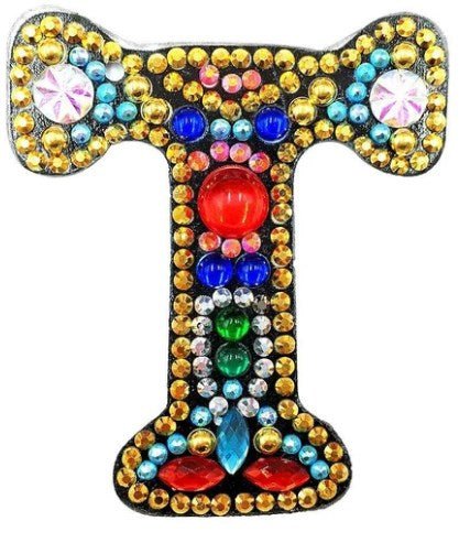 Alphabet Letter Key Chains - Diamond Painting Bling Art