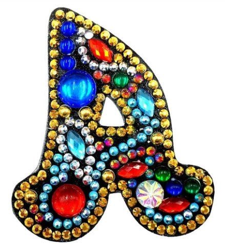 Alphabet Letter Key Chains - Diamond Painting Bling Art