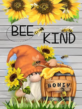 Load image into Gallery viewer, Bee Kind Honey Gnome - Diamond Painting Bling Art
