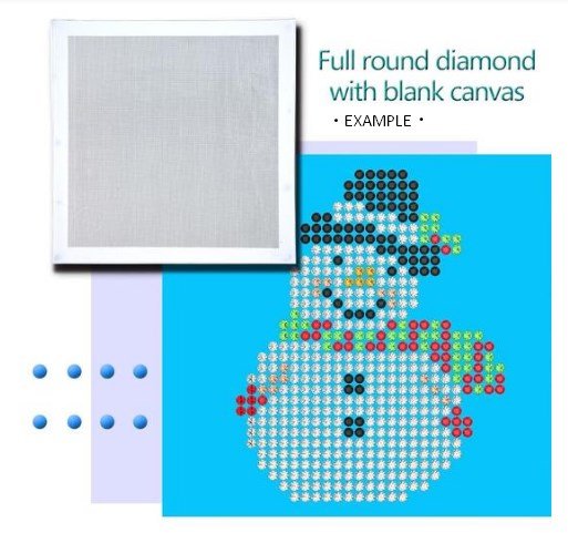 Blank Canvas Diamond Painting Bling Art