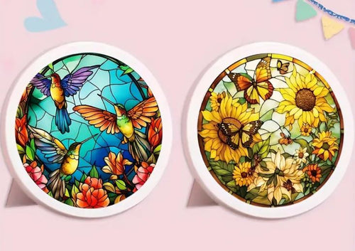 Butterfly, Hummingbirds & Flowers - Diamond Painting Bling Art