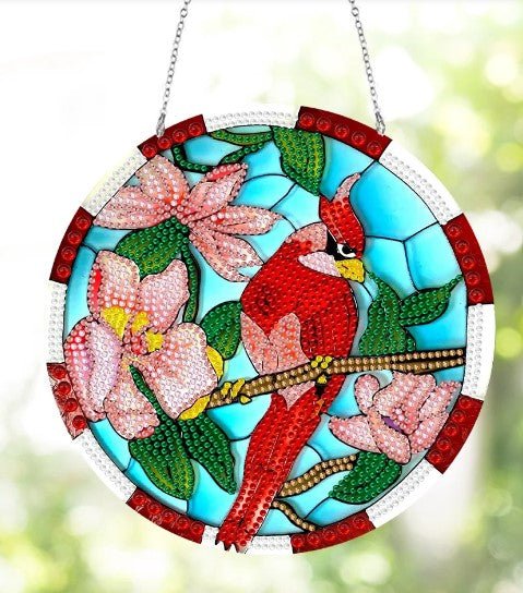 Cardinal Crystal Pendant - Diamond Painting Bling Art
